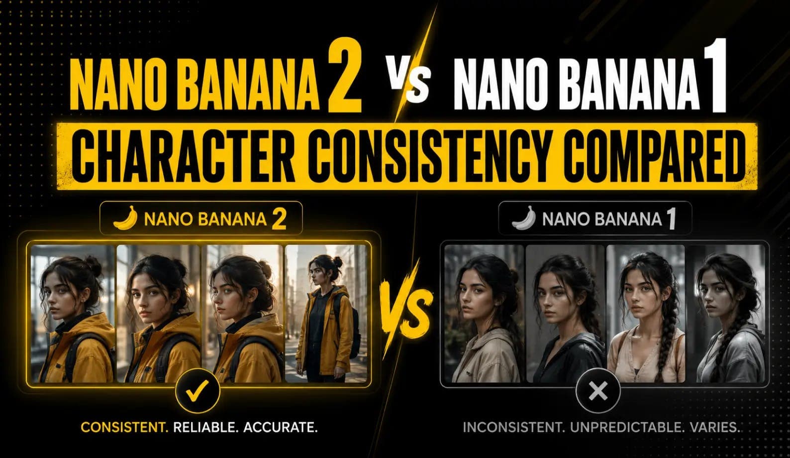 Nano Banana 2 vs Nano Banana 1: Character Consistency Compared
